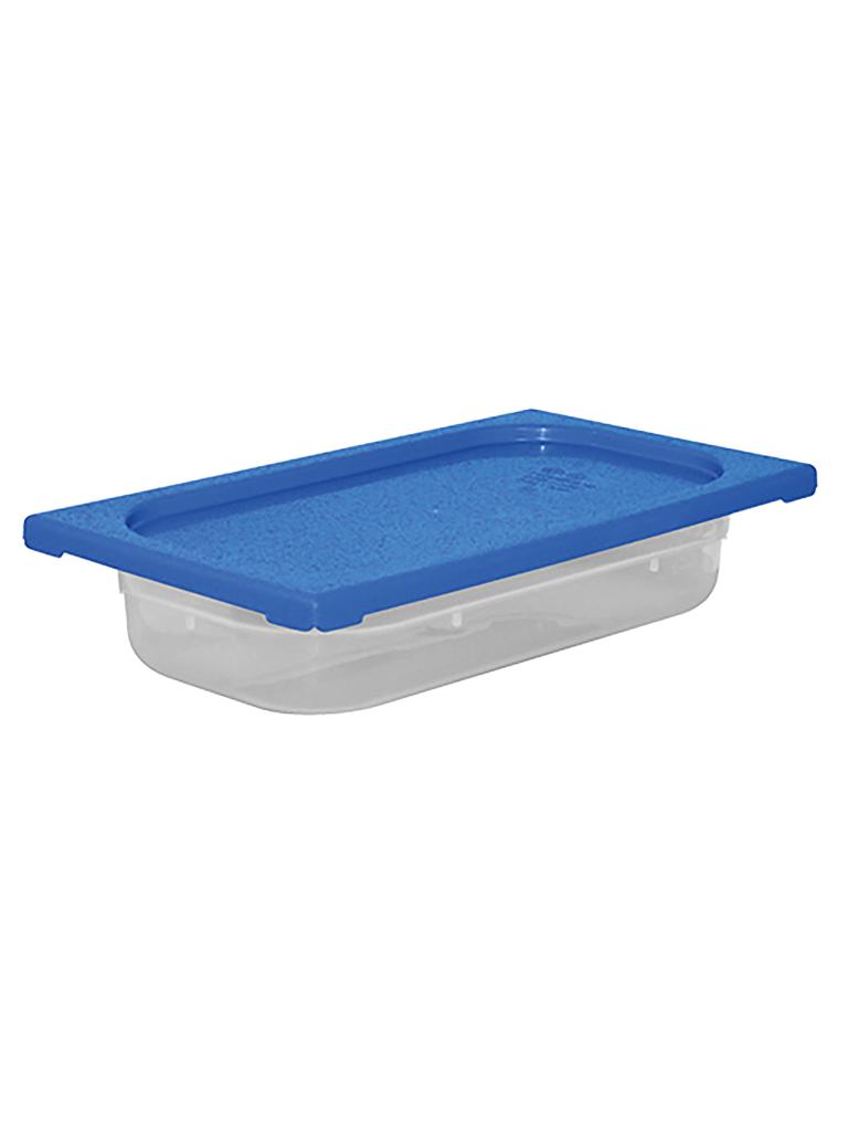 Boîte Alimentaire - 1/3 GN - 2.4 Litre - H 6.5 x 32.5 x 17.6 CM - Polypropylène - Bleu - -40°C / +70°C - Hermétique Verrouillable - Caterchef - 953850