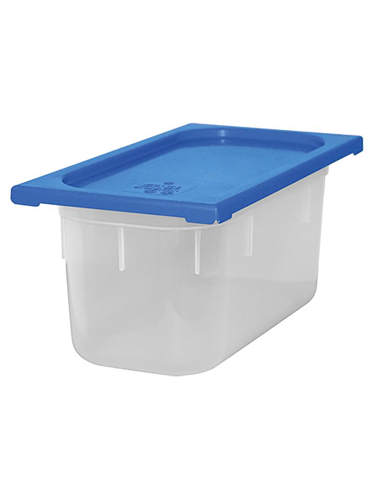 Boîte Alimentaire - 1/3 GN - 5.3 Litre - H 15 x 32.5 x 17.6 CM - Polypropylène - Bleu - -40°C / +70°C - Hermétique Verrouillable - Caterchef - 953852