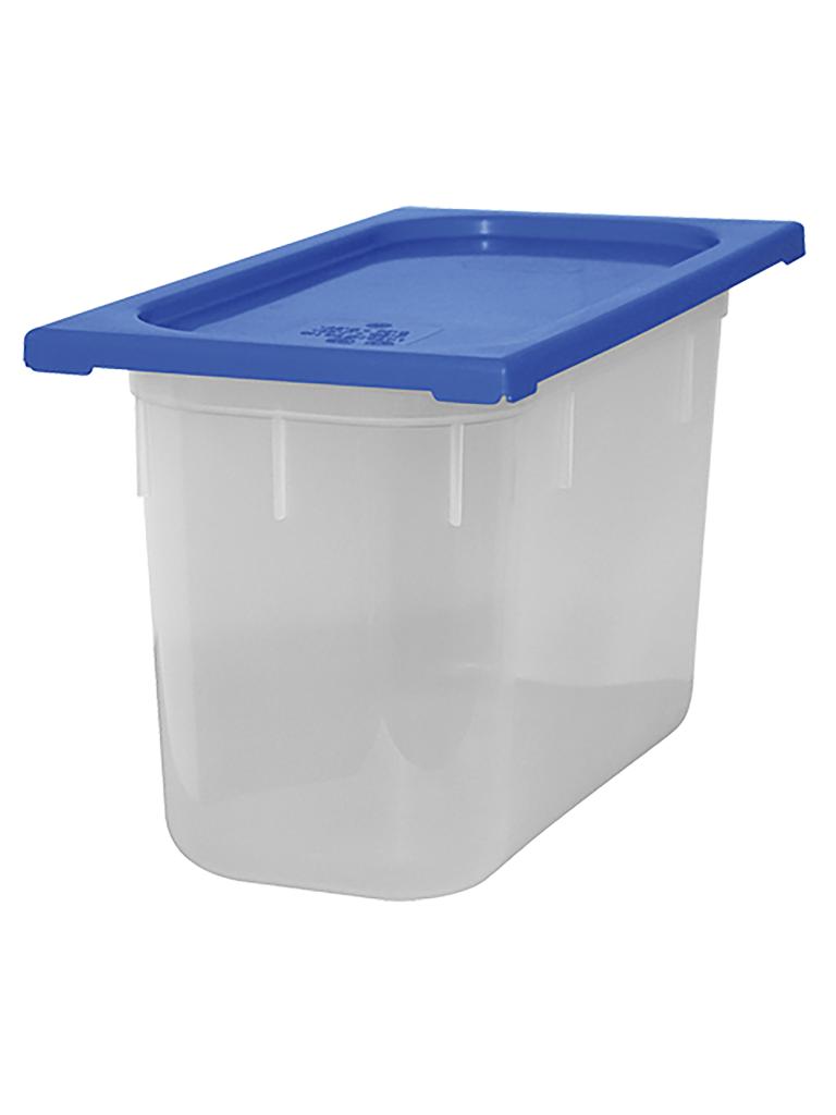 Boîte Alimentaire - 1/3 GN - 7 Litre - H 20 x 32.5 x 17.6 CM - Polypropylène - Bleu - -40°C / +70°C - Hermétique Verrouillable - Caterchef - 953853