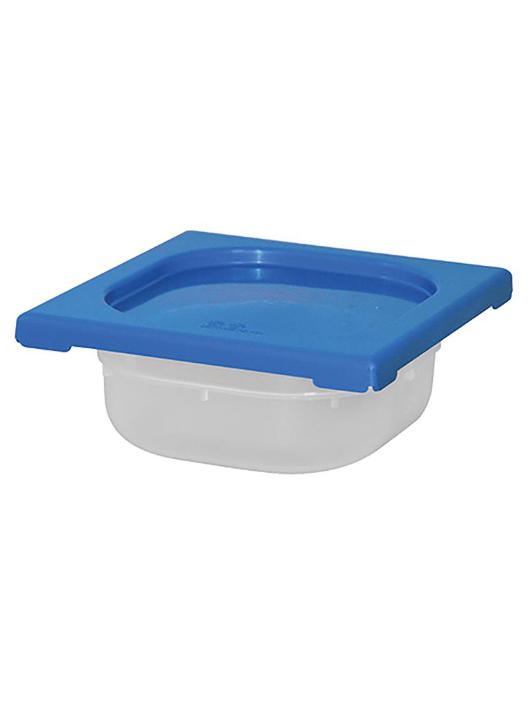 Boîte Alimentaire - 1/6 GN - 1 Litre - H 6.5 x 17.6 x 16.2 CM - Polypropylène - Bleu - -40°C / +70°C - Hermétique Verrouillable - Caterchef - 953870