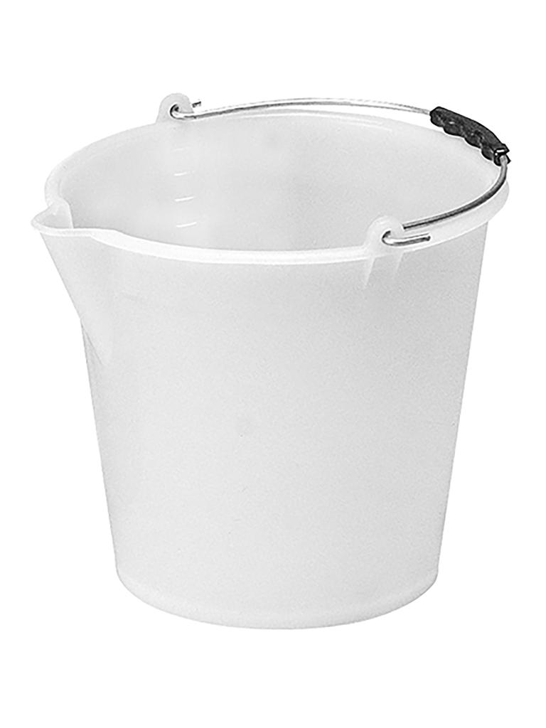 Seau - H 31 CM - 1,5 KG - Ø34 CM - polyéthylène - Blanc - 17 Litre - 956022