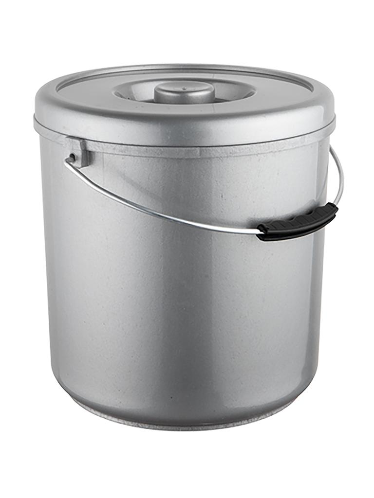 Seau - H 27 CM - 0,675 KG - Ø26 CM - Polypropylène - Gris - 10 Litres - 956050