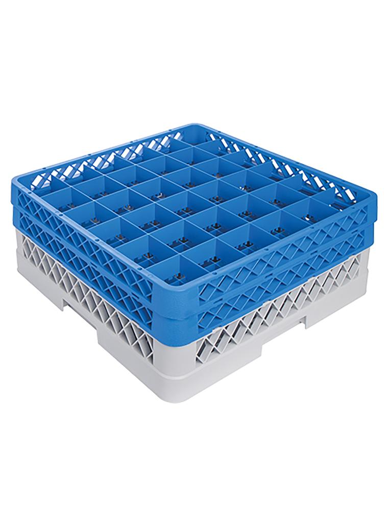 Corbeille à verres sur pied - H 18 x 50 x 50 CM - 0,01 KG - Polypropylène - Corbeille à verres sur pied - CaterRacks - CR3622