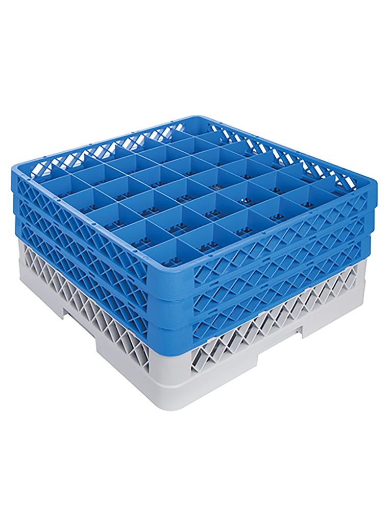 Corbeille à verres sur pied - H 22 x 50 x 50 CM - 0,01 KG - Polypropylène - Corbeille à verres sur pied - CaterRacks - CR3623