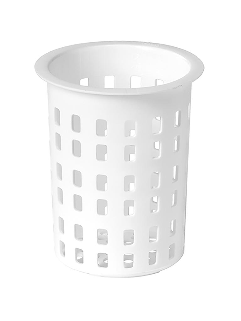 Pot à couverts - H 13 CM - 0.07 KG - Ø10 CM - Polypropylène - Blanc - CaterRacks - 023001