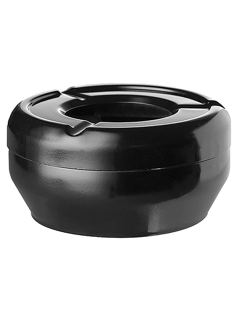 Cendrier Terrasse - H 4,5 CM - 0,167 KG - Ø12 CM - Mélamine - Noir - 130118