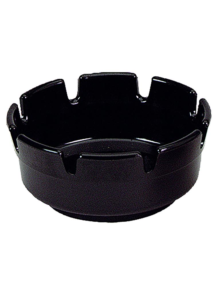 Cendrier - H 5 CM - 0,05 KG - Ø10 CM - Mélamine - Noir - 530004