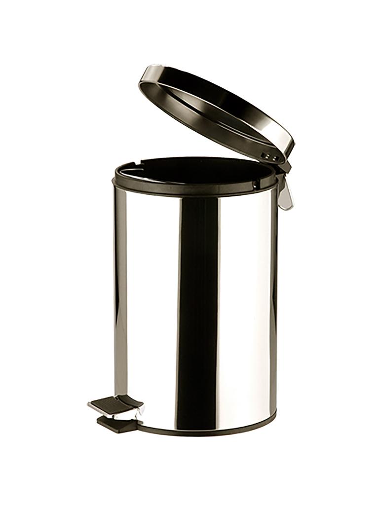Poubelle à pédale - H 39 CM - 1,7 KG - Ø25 CM - Inox - 12 Litres - 861602
