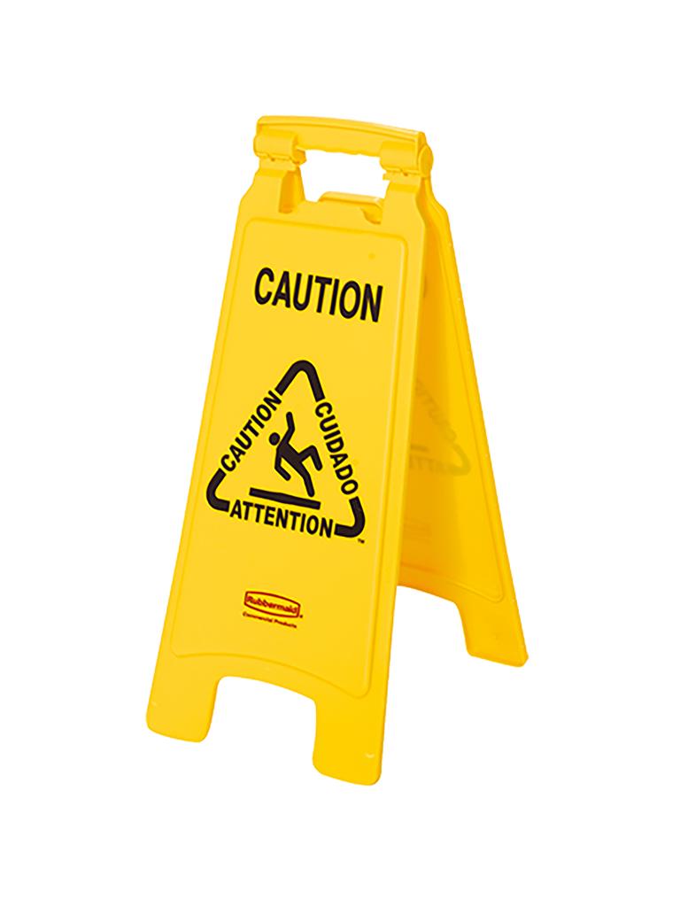 Panneau d'avertissement - H 67,3 x 27,9 x 30,5 CM - 0,95 KG - Polypropylène - Jaune - Rubbermaid - RM9912