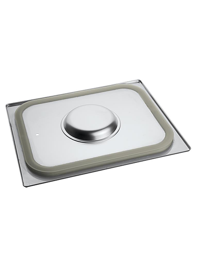 Couvercle Gastronorm - 1/2 GN - 32,5 x 26,5 CM - Inox - Avec Bord Silicone - Caterchef - 953545