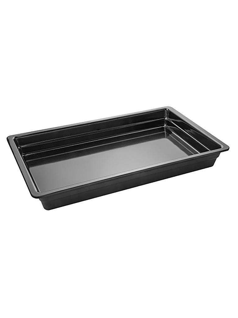 Bac gastronorme - 1/1 GN - H 6,5 x 53 x 32,5 CM - Mélamine - Noir - -20°C / +120°C - 060413