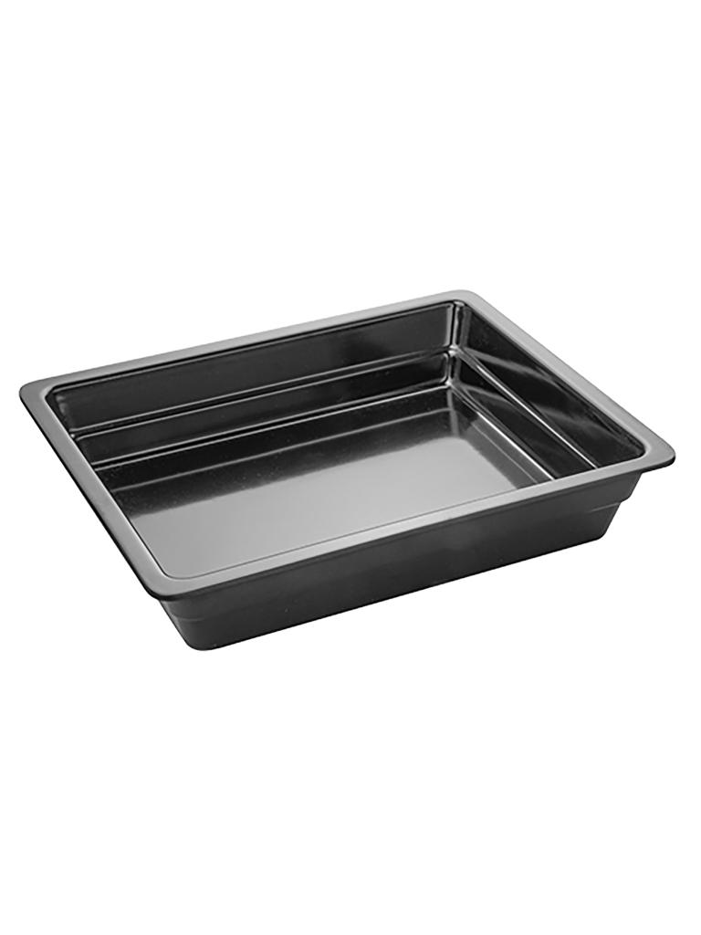 Bac gastronorme - 1/2 GN - H 6,5 x 32,5 x 26,5 CM - Mélamine - Noir - -20°C / +120°C - 060423