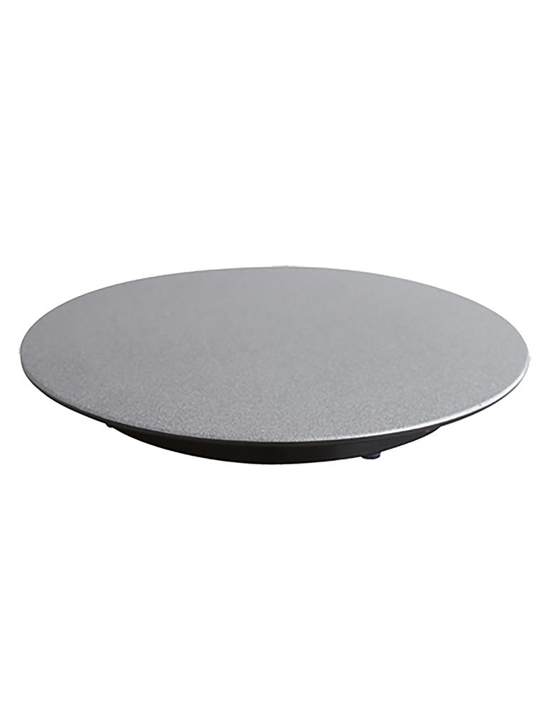 Présentoir à gâteaux - H 3 CM - 0,365 KG - Ø24 CM - Mélamine - Argent - 050060