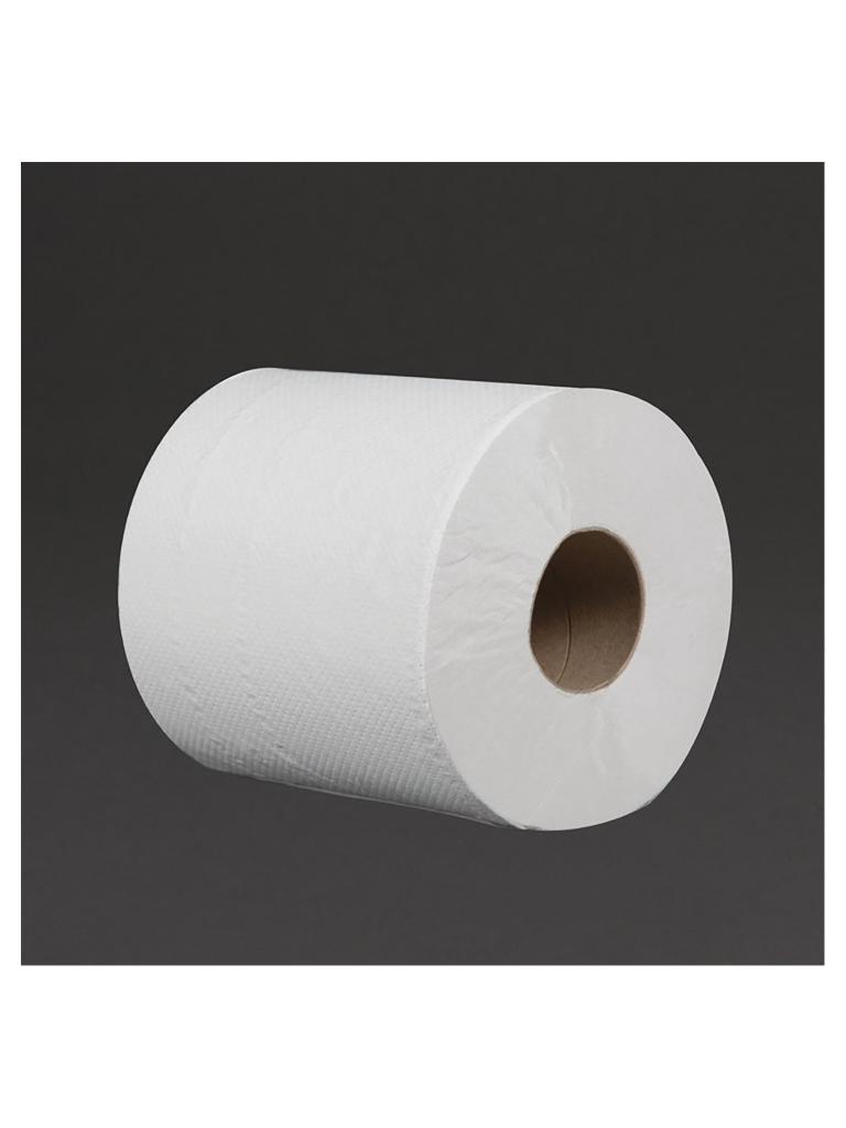 Rouleau essuie-mains - 6 pièces - Blanc - Ø 18 x H 18 CM - Papier - Jantex - DL920