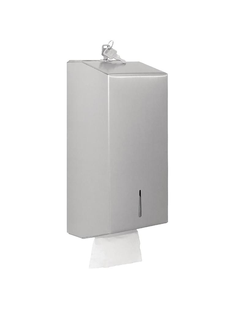 Distributeur de papier toilette - H 12 x 12,5 x 29,5 CM - inox - Jantex - GJ032