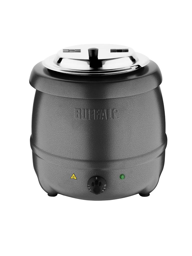 Marmite à soupe - 10 Litres - Gris - Ø 33 x H 37,5 CM - 230 V - Buffalo - G107