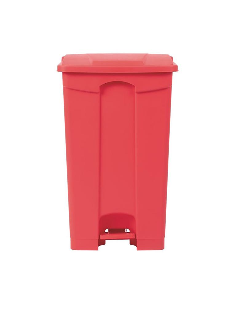 Poubelle - 87 Litres - Rouge - H 82 x 49,5 x 40 CM - Polypropylène - Jantex - DC712