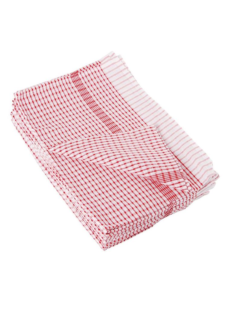 Torchon - 10 pièces - Rouge - 76,2 x 50,8 CM - Coton/Polyester - Vogue - CC595