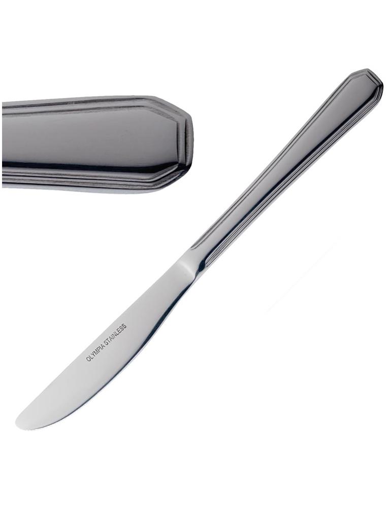 Couteaux de table - 12 pièces - 21,5 CM - inox - Olympia - D060