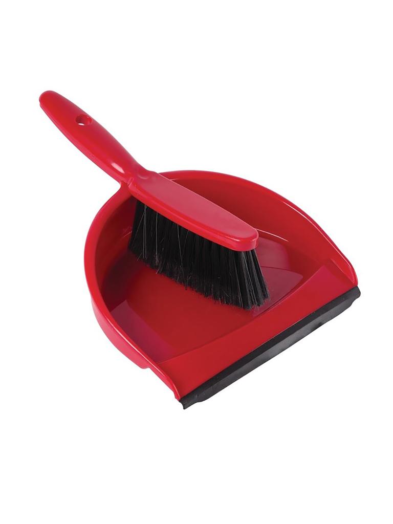 Pelle et brosse - Rouge - H 25 x 26 x 34 CM - Plastique - Jantex - CC931