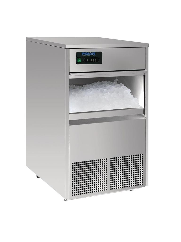 Machine à glaçons - 50kg/24h - H 83,1 x 49,8 x 60,4 CM - 230 V - Inox - Polar - GL192