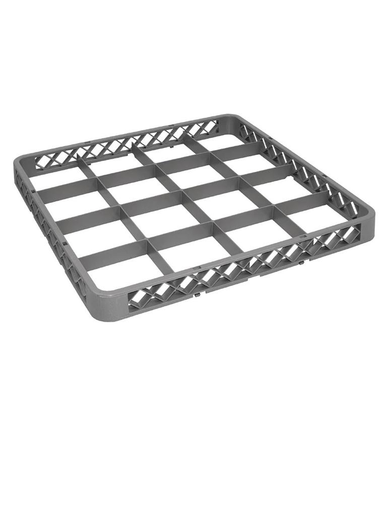 Panier lave-vaisselle rebord supérieur - 16 compartiments - H 4,5 x 50 x 50 CM - Vogue - F616