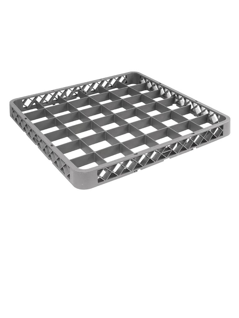 Panier lave-vaisselle rebord rapporté - 36 compartiments - H 4,5 x 50 x 50 CM - Vogue - F618