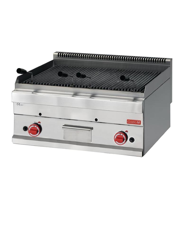 Grill à lave - Ligne 650 - Gaz - H 28 x 70 x 65 CM - 11 kW - Inox - Gastro M - GN062