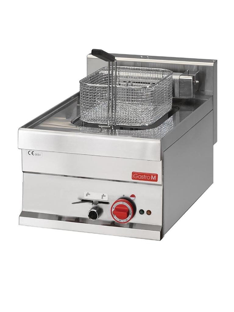 Friteuse - Ligne 650 - Electrique - 10 Litres - H 28 x 40 x 65 CM - 7,5 kW - 400 V - Inox - Gastro M - GL921