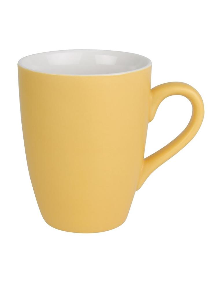 Mug - 32 CL - 6 pièces - Jaune - Ø 8,2 x H 11 x 11,5 CM - Porcelaine - Olympia - CS040