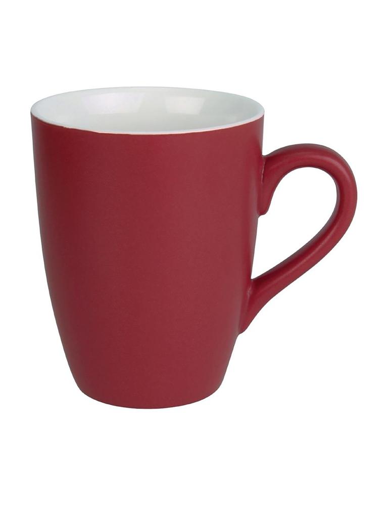Mug - 32 CL - 6 pièces - Rouge - Ø 8,2 x H 11 x 11,5 CM - Porcelaine - Olympia - CS043