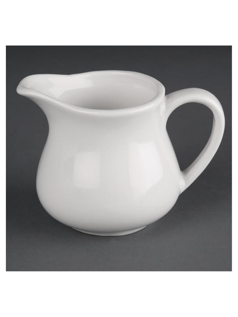 Pot à lait - 17 CL - 4 pièces - H 7,5 x 10,7 CM - Porcelaine - Olympia - CF370