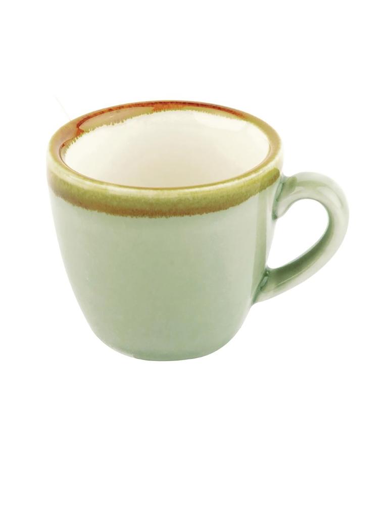Tasse expresso - 8,5 CL - 6 pièces - Vert - Ø 6,2 x H 5,6 CM - Porcelaine - Olympia - GP476
