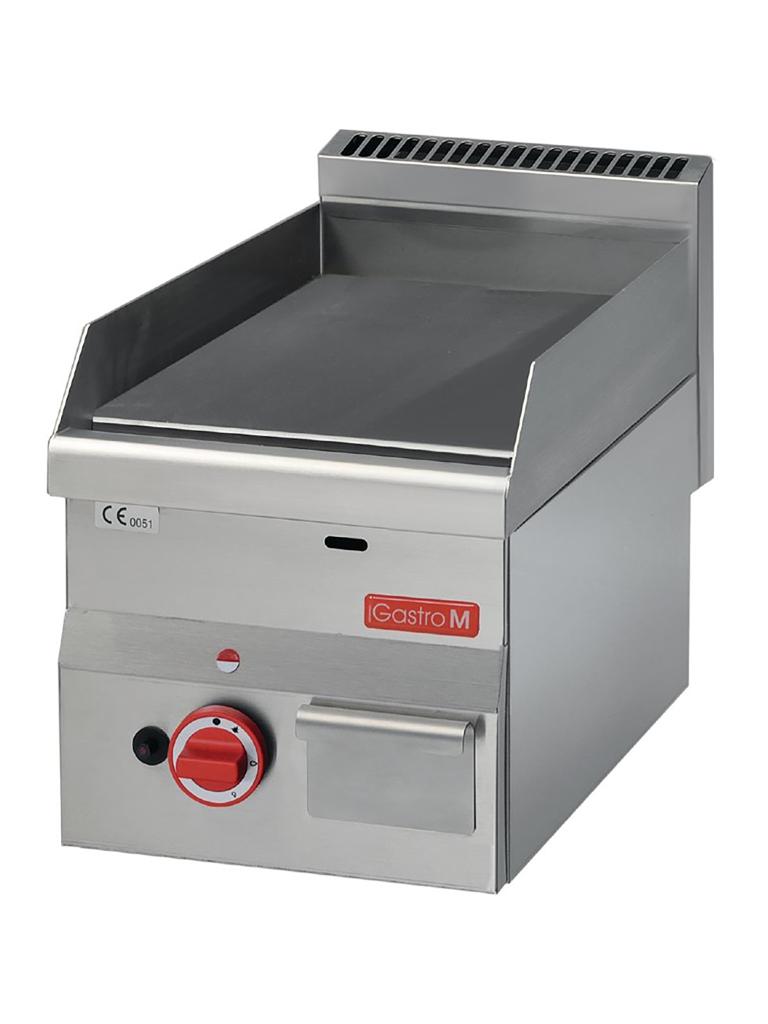 Plancha - Ligne 600 - Gaz - Lisse - H 28 x 30 x 60 CM - 5,2 kW - Inox - Gastro M - GN020