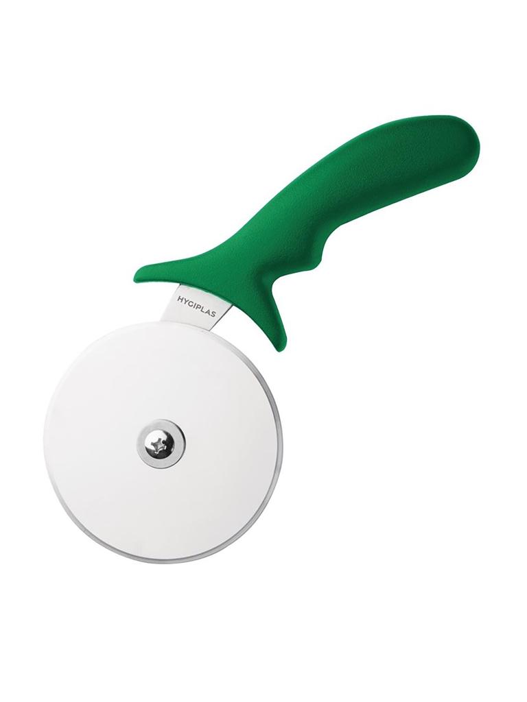 Coupe-pizza - Vert - Ø 10 x H 13 x 2,5 CM - Inox - Hygiplas - CC408