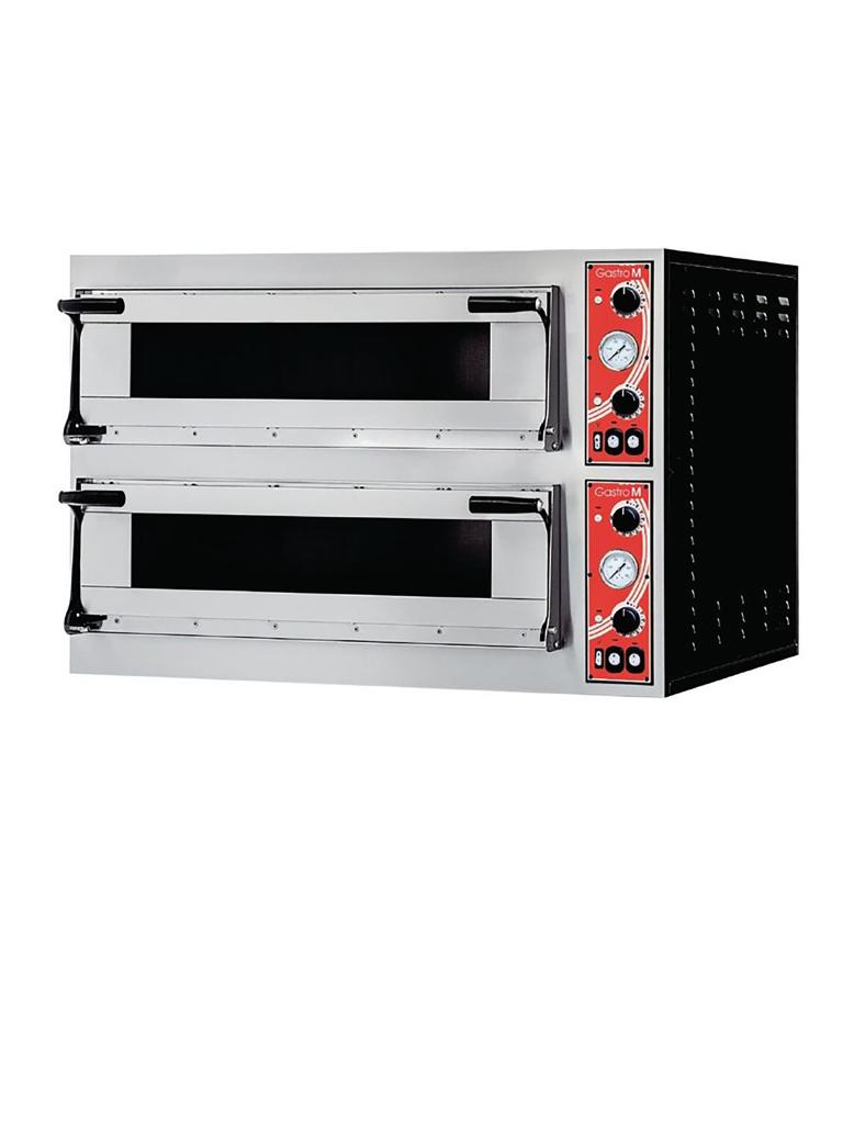 Four à pizza - 2 chambres - H 74,5 x 100 x 95,5 CM - 12000 W - 400 V - Gastro M - GR216
