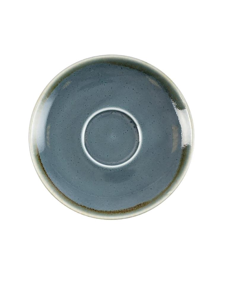 Plat tasse cappuchino - 6 pièces - Bleu - Ø 16 CM - Porcelaine - Olympia - GP349