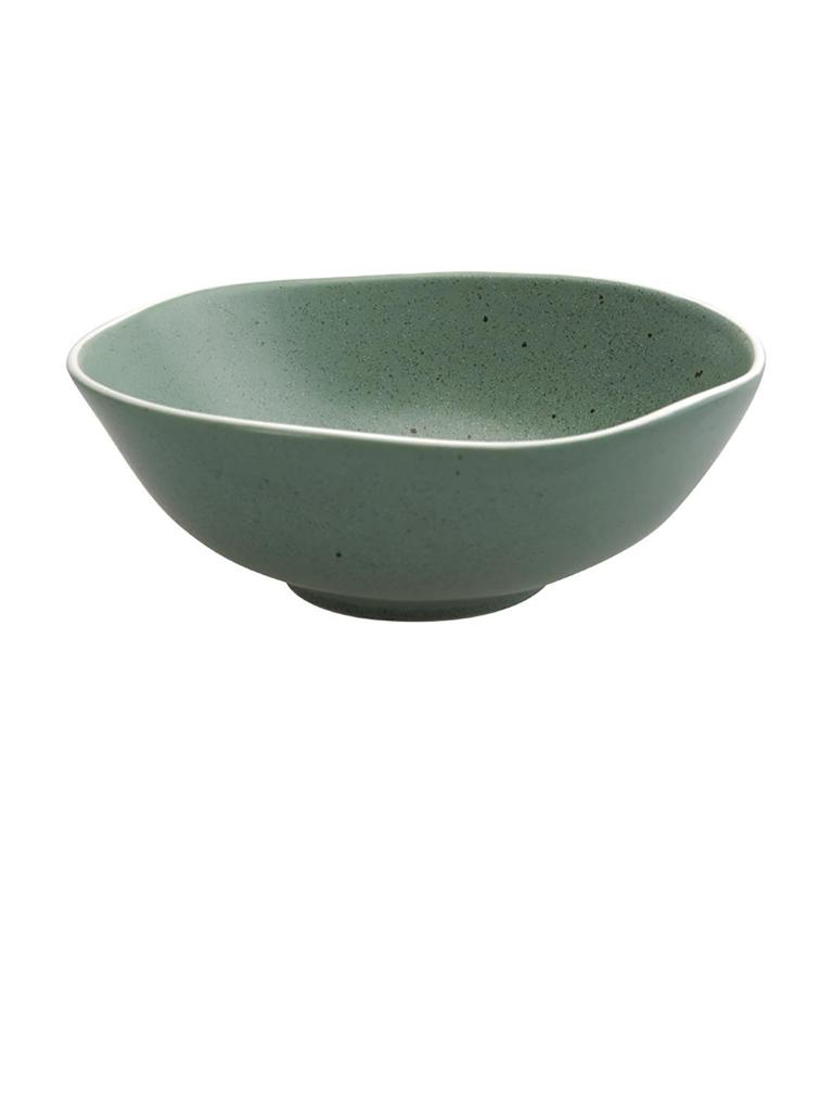 Bol - 1,25 Litre - 6 pièces - Vert - Ø 21 x H 8 CM - Porcelaine - Olympia - DR802