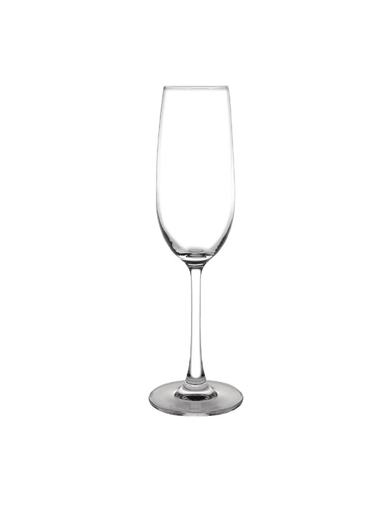 Verre à champagne - 21,5 CL - 6 pièces - Ø 7 x H 23 CM - Cristal - Olympia - GF728
