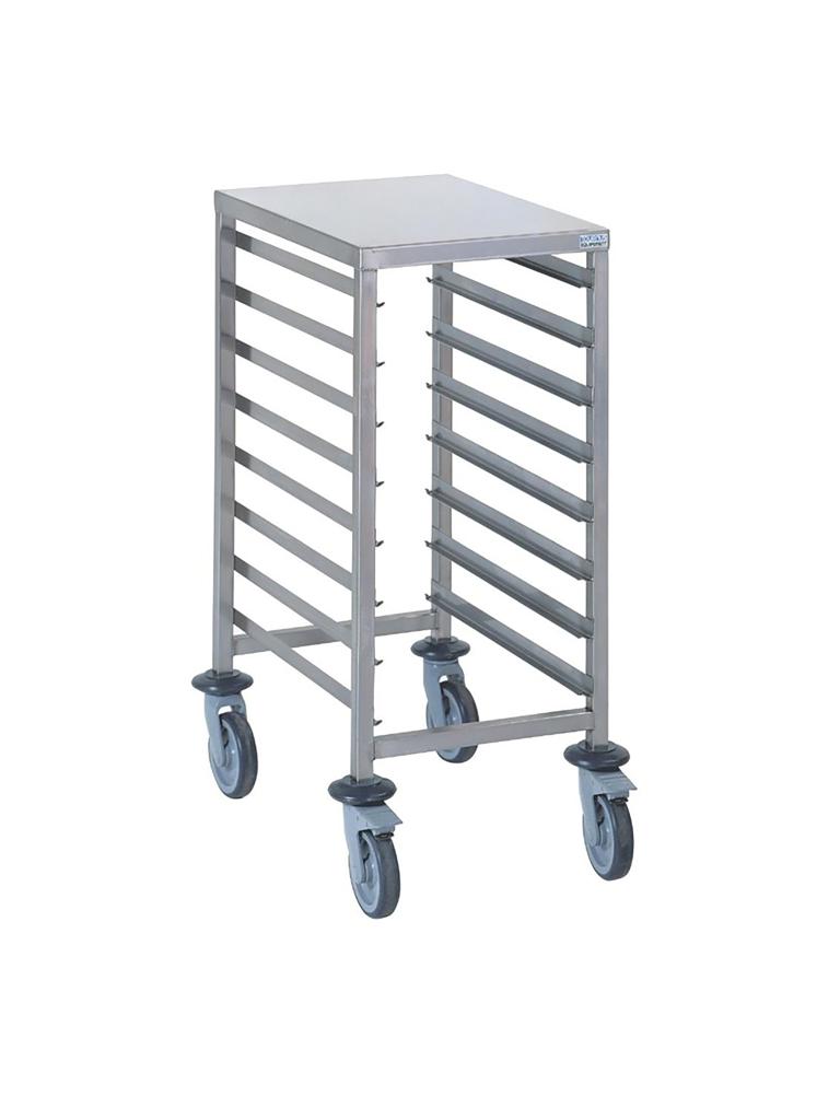 Regaalwagen - 8 x 1/1 GN - H 90 x 65,5 x 44,5 CM - Inox - Tournus - CG193