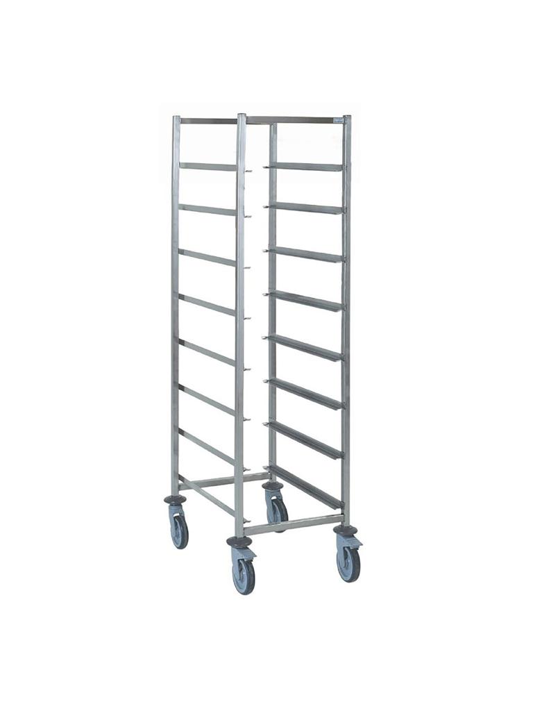 Chariot panier - 8 étages - H 178,5 x 63 x 63 CM - Inox - Tournus - GL889