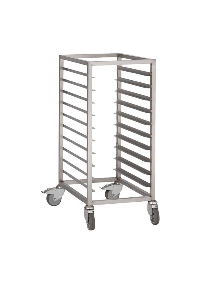 Chariot à étagères - GN 1/1 - 10 étages - H 90 x 62 x 38 CM - Inox - Gastro M - DS454