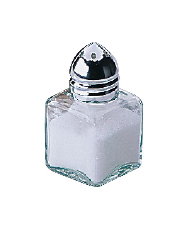 Salière & Poivrière - 1.5 CL - 12 pièces - Ø 3 x H 5 CM - Verre/Inox - Olympia - CE328