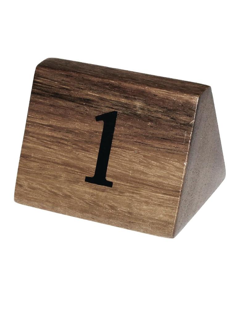 Numéros de table - 1-10 - H 5,5 x 3,5 x 3,5 CM - Olympia - CL392