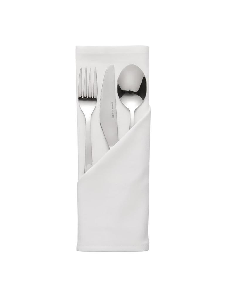Serviettes - 10 pièces - Blanc - 51 x 51 CM - Polyester - Mitre Essentials - HB560