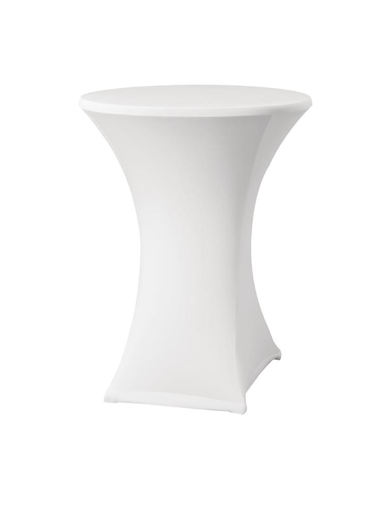 Nappe table haute - Blanc - H 115 CM - Polyester/Elasthanne - DK577