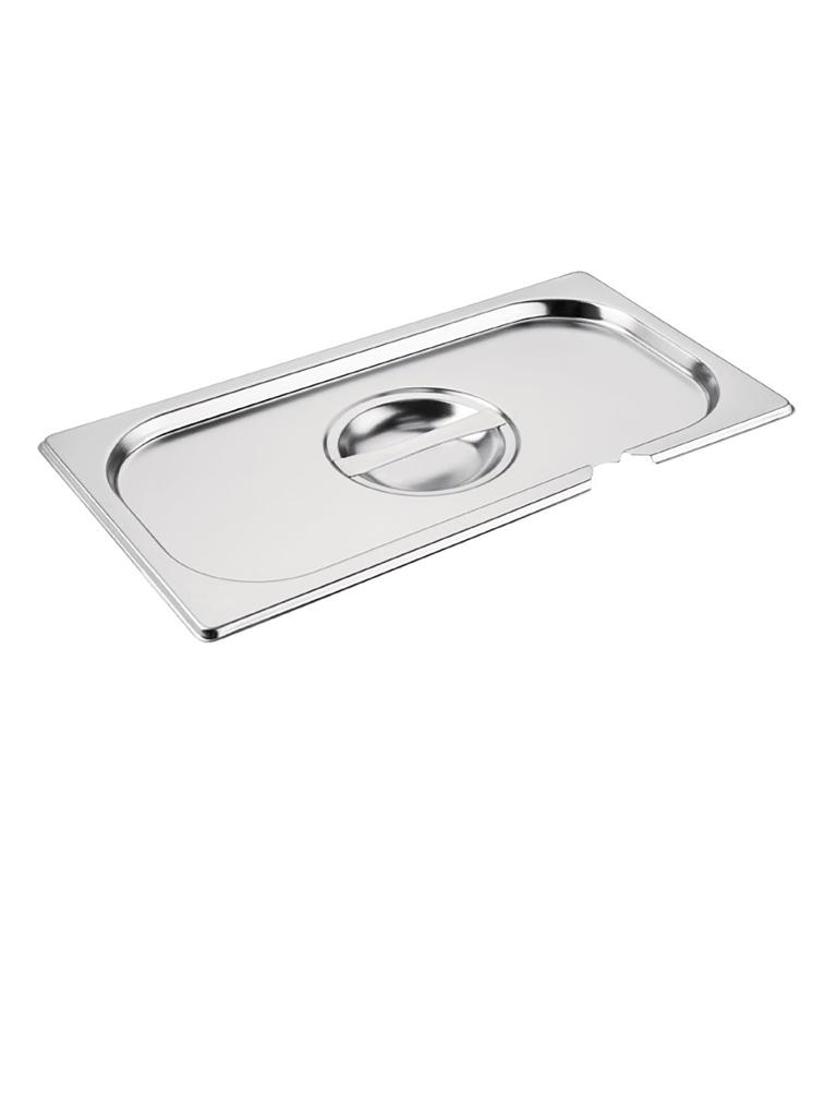 Couvercle bac gastronorme - Empreinte cuillère - 1/3 GN - H 3 x 32,5 CM - Inox - Vogue - CB173