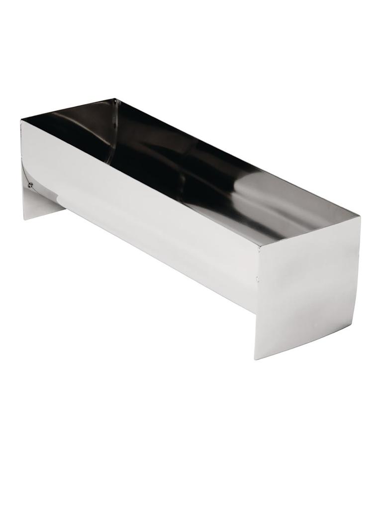 Moule à pâté et terrine - Forme en U - 1,1 Litre - H 8 x 7,5 x 26 CM - Inox - Vogue - E585