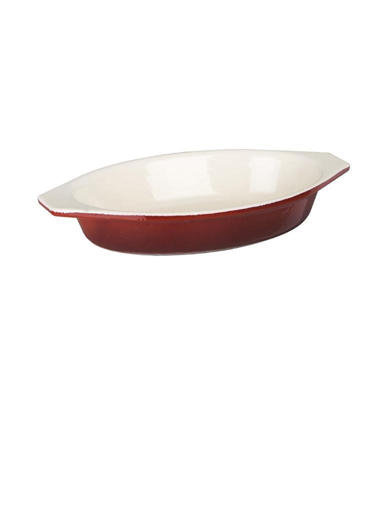Bol en granit - 0,65 Litre - Rouge - H 4 x 14 x 19,5 CM - Fonte - Vogue - GH317