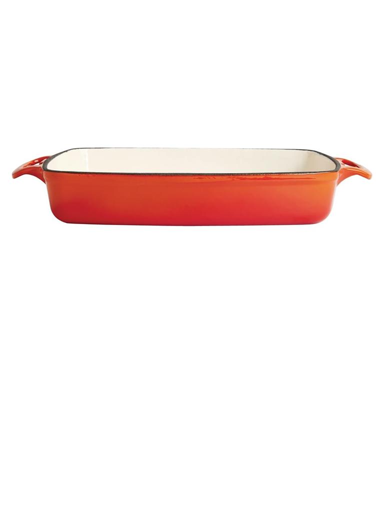 Plat à four - 2,8 Litre - Orange - H 5,5 x 39 x 23,5 CM - Fonte - Vogue - GH322